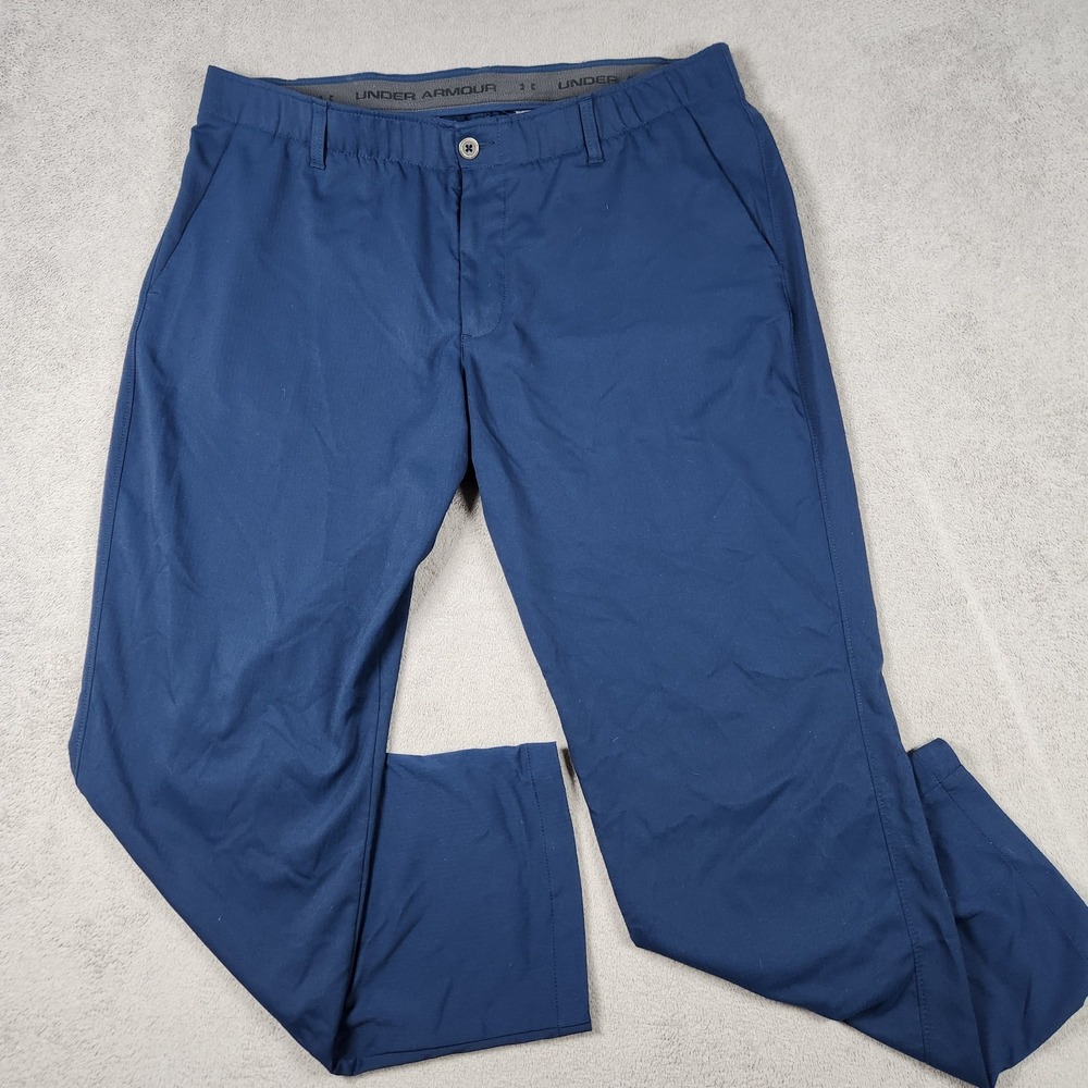 Under Armour Showdown Pants Mens size 40x30 Blue Golf Performance